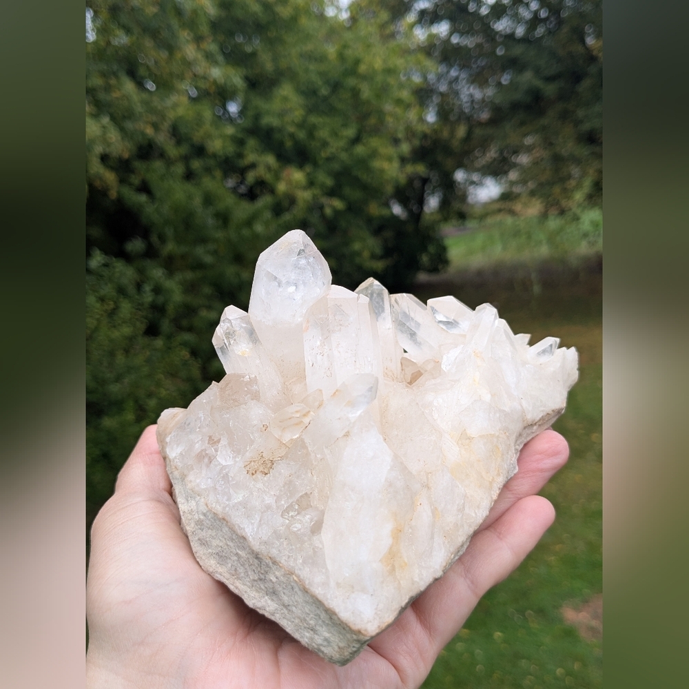 Natural Quartz Crystal Cluster